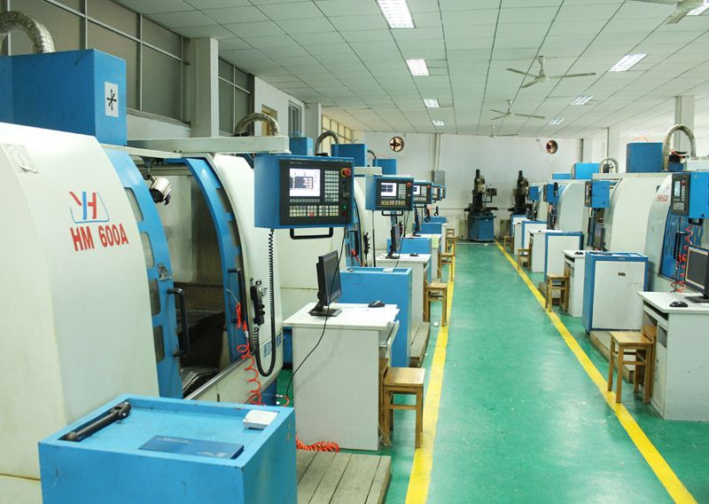 CNC machining center on the second floor