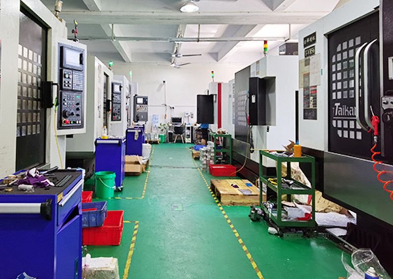 CNC machining center on the first floor