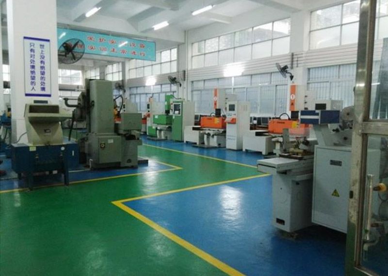 CNC machining center on the first floor