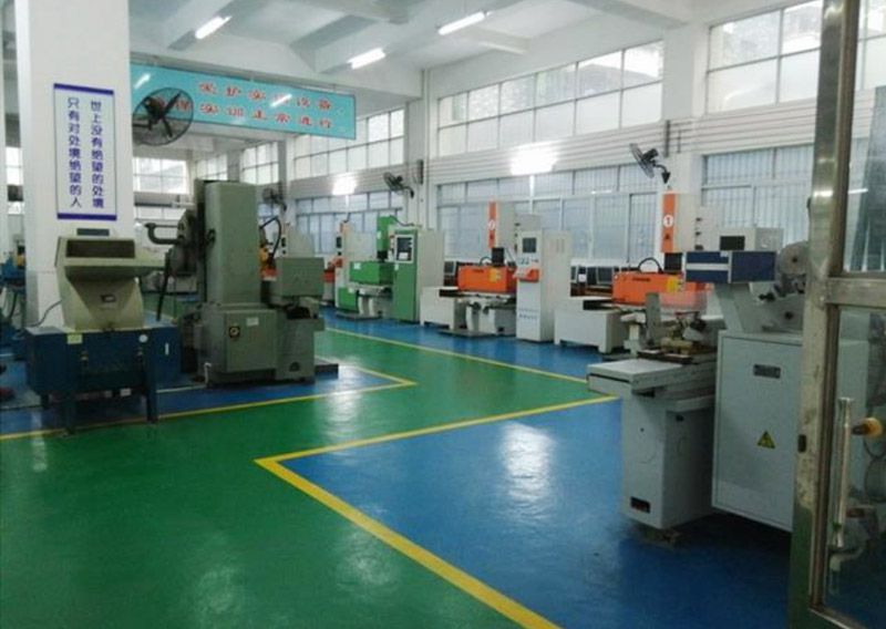 CNC machining center on the first floor