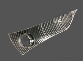 Five-axis machining of acrylic lamp parts
