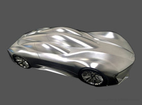 Five-axis machining of car models