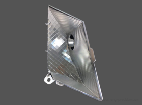 Five-axis machining reflector bowl