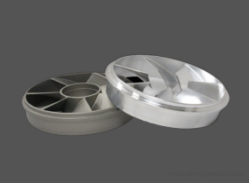 Five-axis machining turbine
